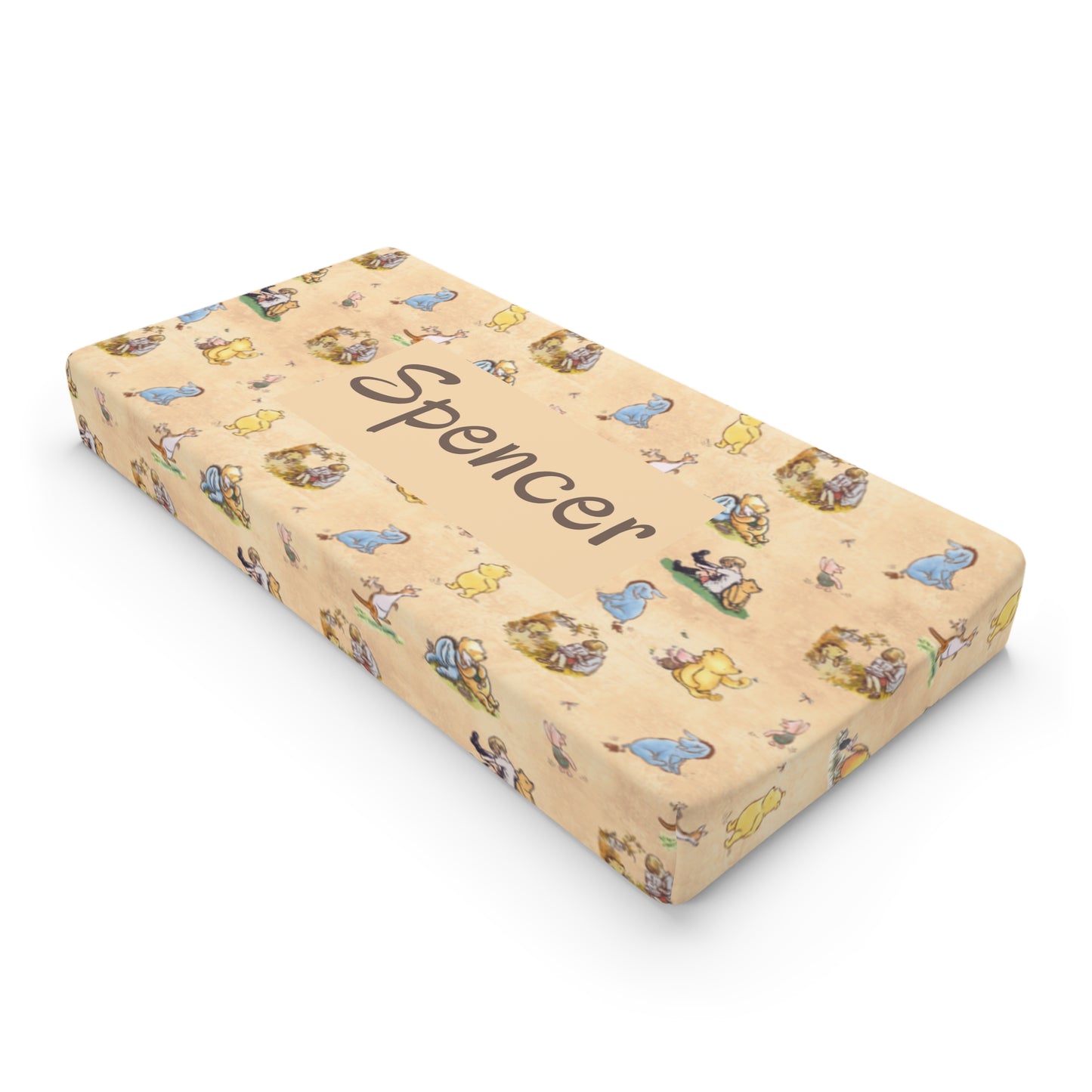 Beary Best Friends Changing Pad Cover (INCLUDE CUSTOM NAME & FONT OPTION IN NOTES AT CHECKOUT)