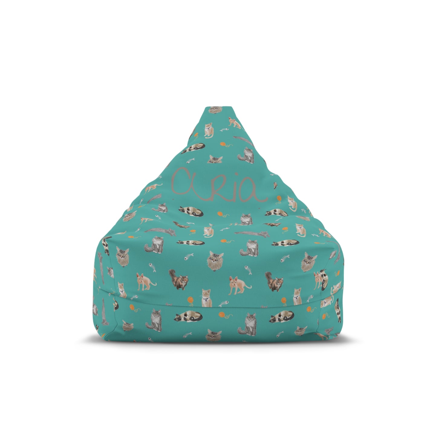 Purr-fectly Cozy Bean Bag Chair Cover (INCLUDE CUSTOM NAME & FONT OPTION IN NOTES AT CHECKOUT)