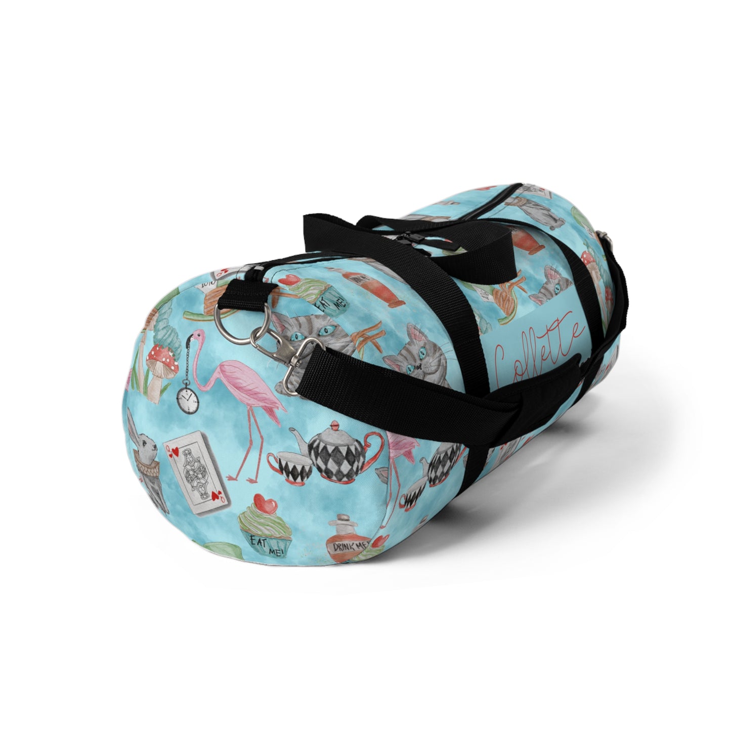 We’re All Mad Here Duffel Bag (INCLUDE CUSTOM NAME & FONT OPTION IN NOTES AT CHECKOUT)