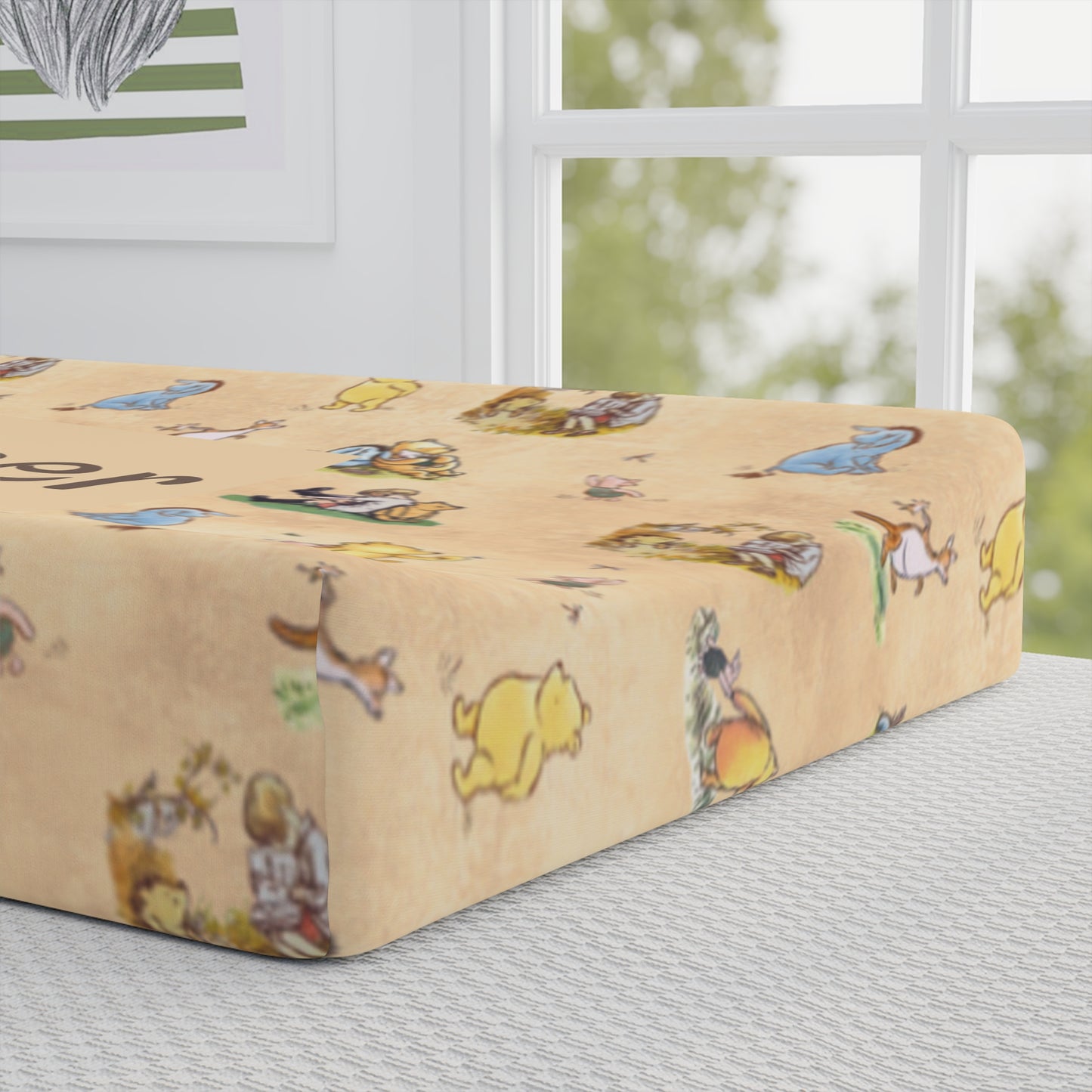 Beary Best Friends Changing Pad Cover (INCLUDE CUSTOM NAME & FONT OPTION IN NOTES AT CHECKOUT)