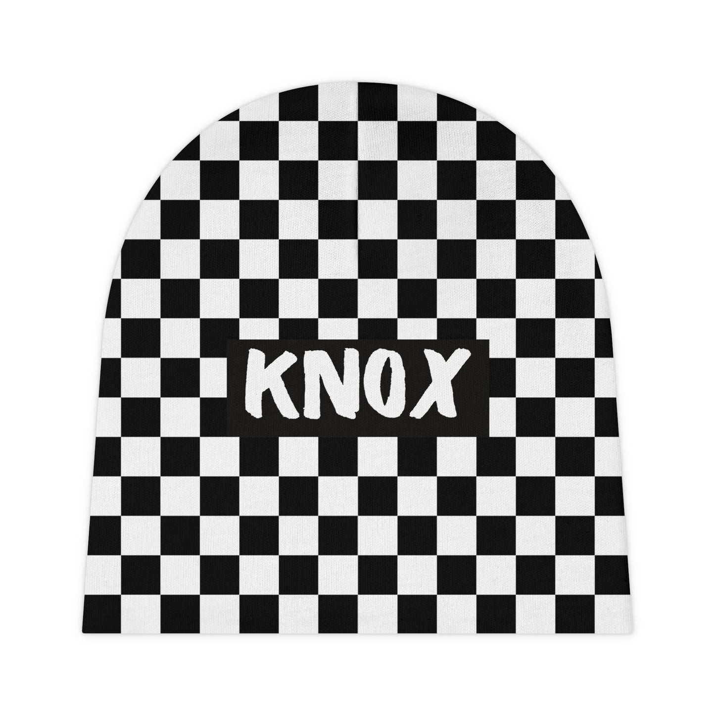 Checks Baby Beanie (INCLUDE CUSTOM NAME & FONT OPTION IN NOTES AT CHECKOUT)