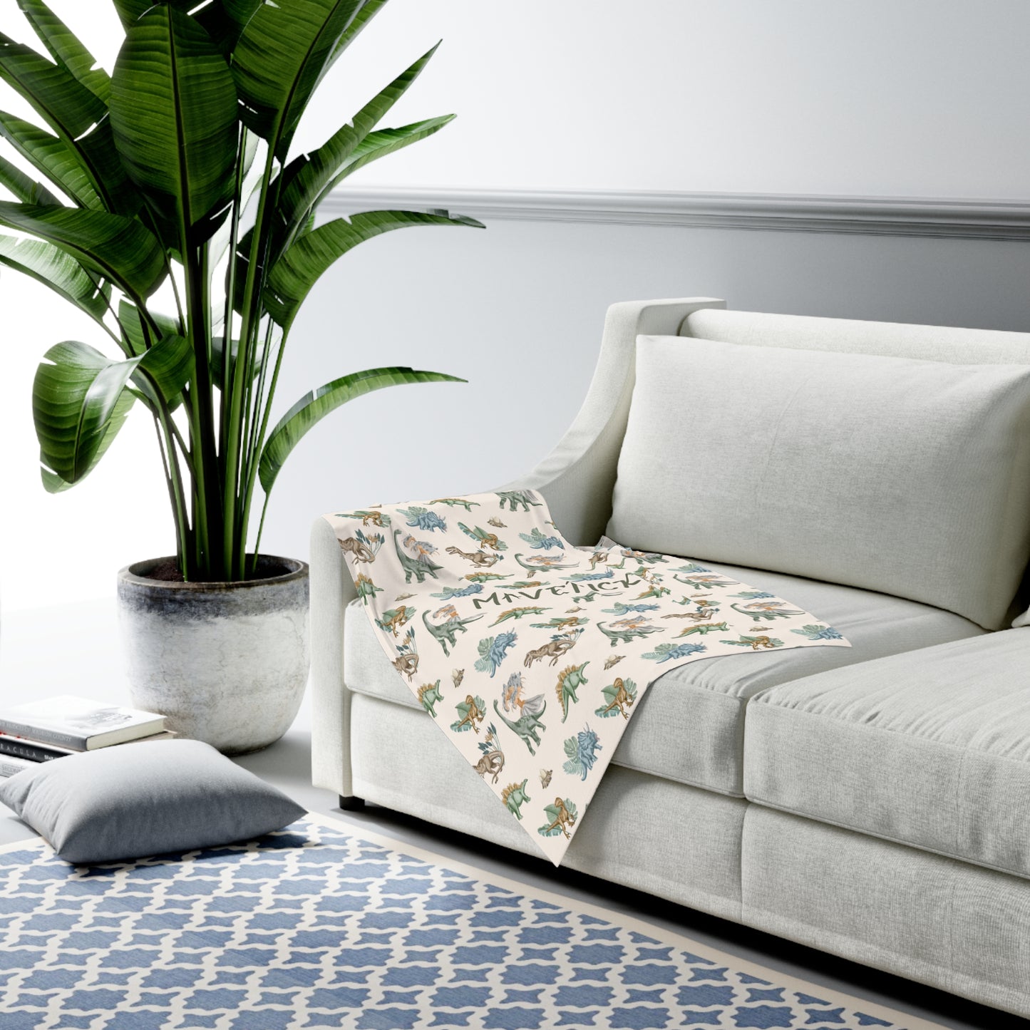 Lost World Swaddle Blanket (INCLUDE CUSTOM NAME & FONT OPTION IN NOTES AT CHECKOUT)