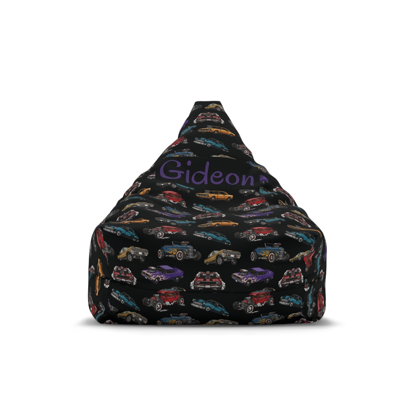 Hotrod Road Bean Bag Chair Cover (INCLUDE CUSTOM NAME & FONT OPTION IN NOTES AT CHECKOUT)