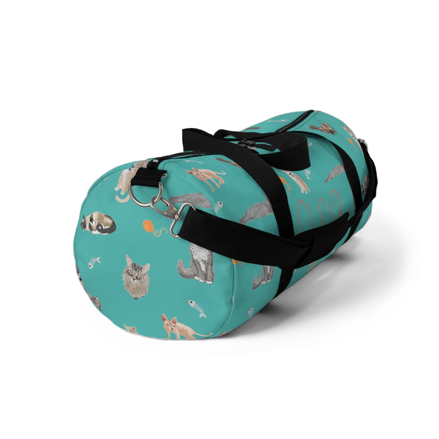 Purr-fectly Cozy Duffel Bag (INCLUDE CUSTOM NAME & FONT OPTION IN NOTES AT CHECKOUT)