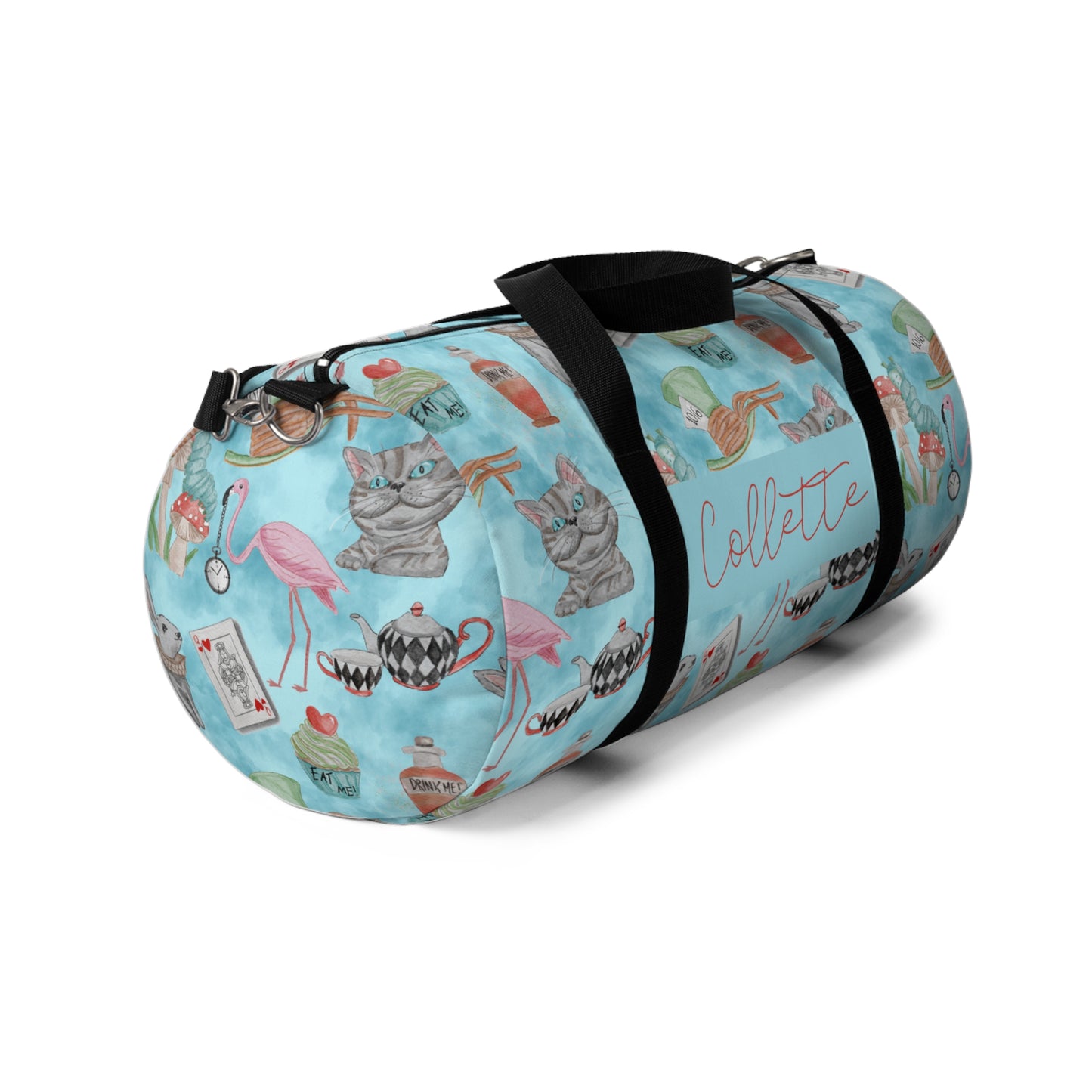 We’re All Mad Here Duffel Bag (INCLUDE CUSTOM NAME & FONT OPTION IN NOTES AT CHECKOUT)