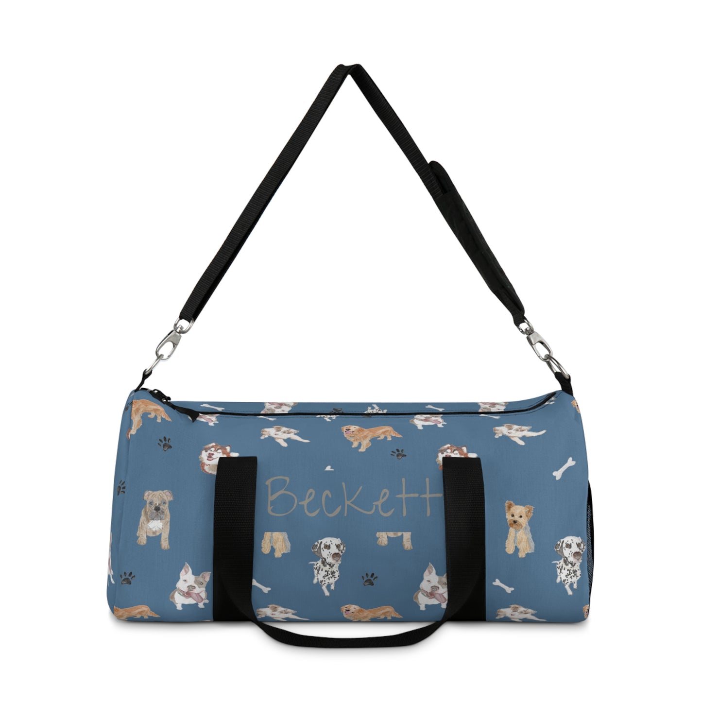 Dog-gone Comfy Duffel Bag (INCLUDE CUSTOM NAME & FONT OPTION IN NOTES AT CHECKOUT)