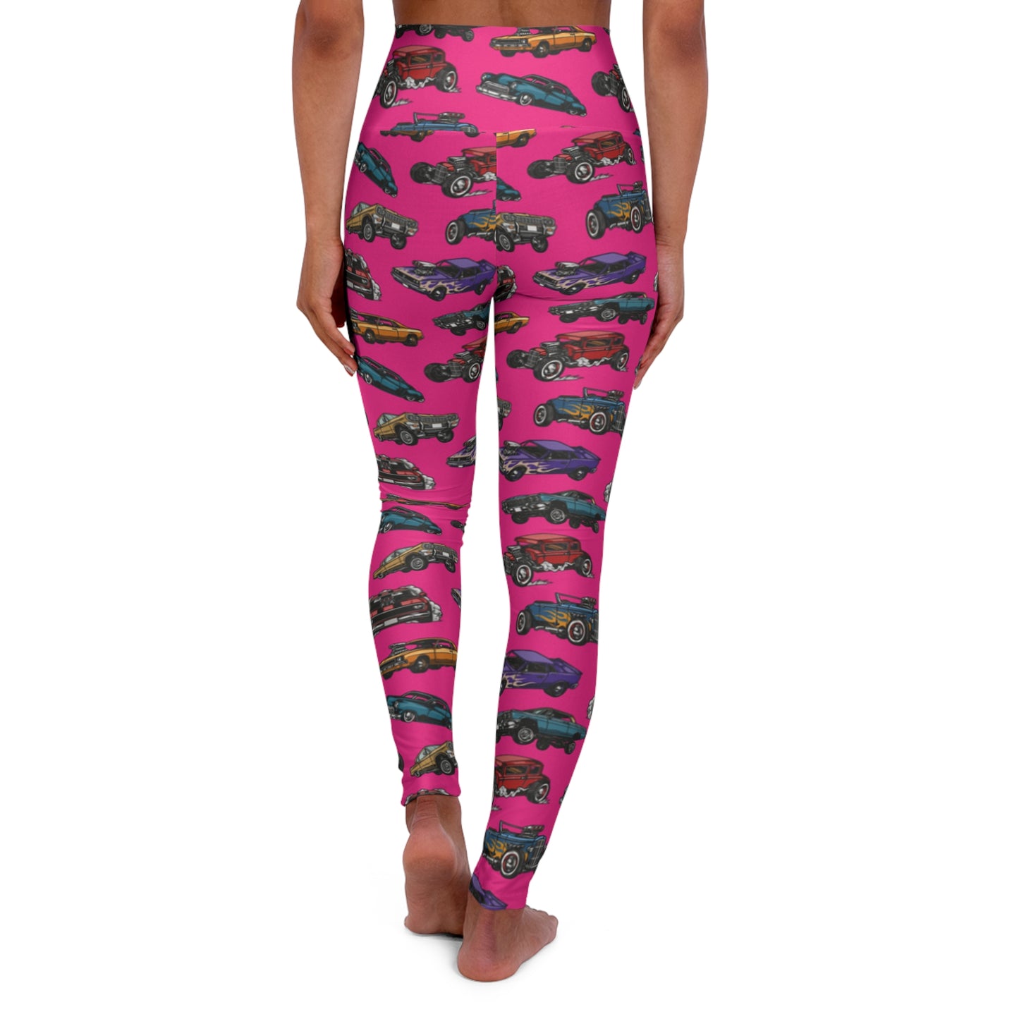 Hotrod Rose High Waisted Yoga Leggings