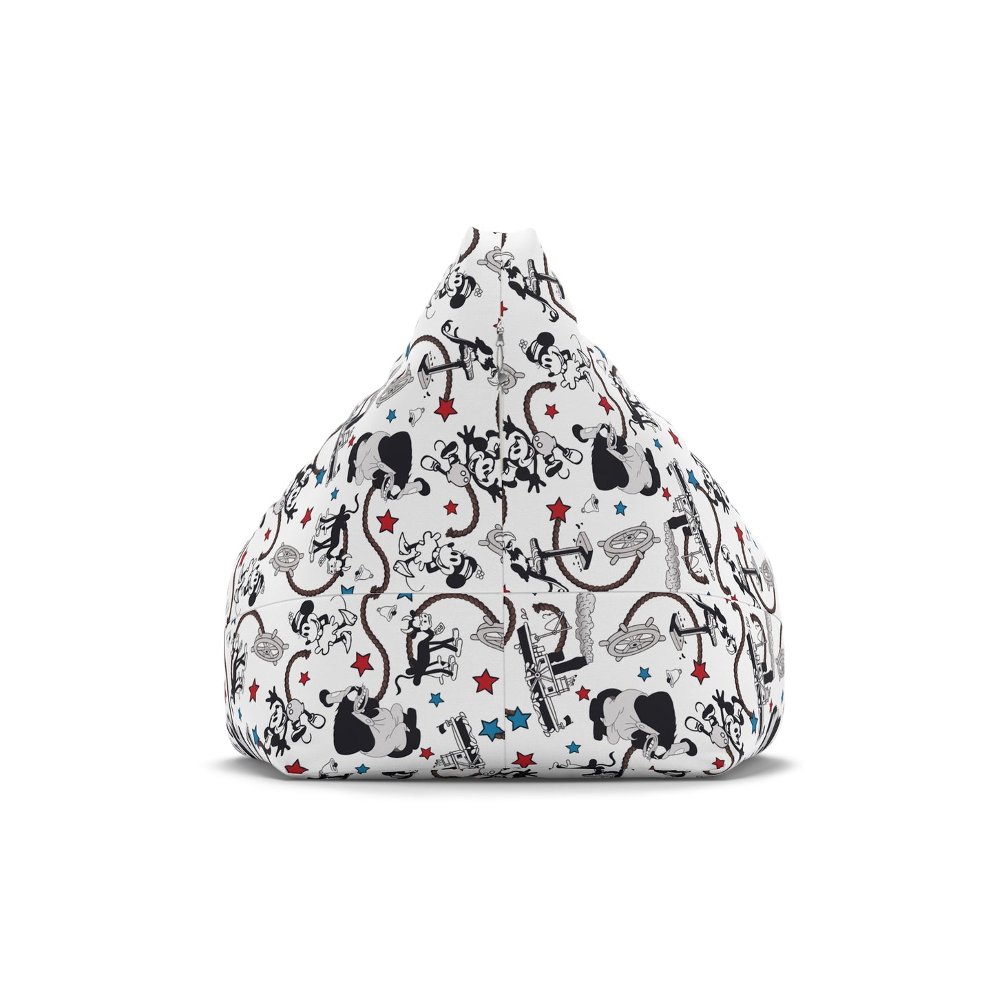 Steamboat Willie Bean Bag Chair Cover (INCLUDE CUSTOM NAME & FONT OPTION IN NOTES AT CHECKOUT)