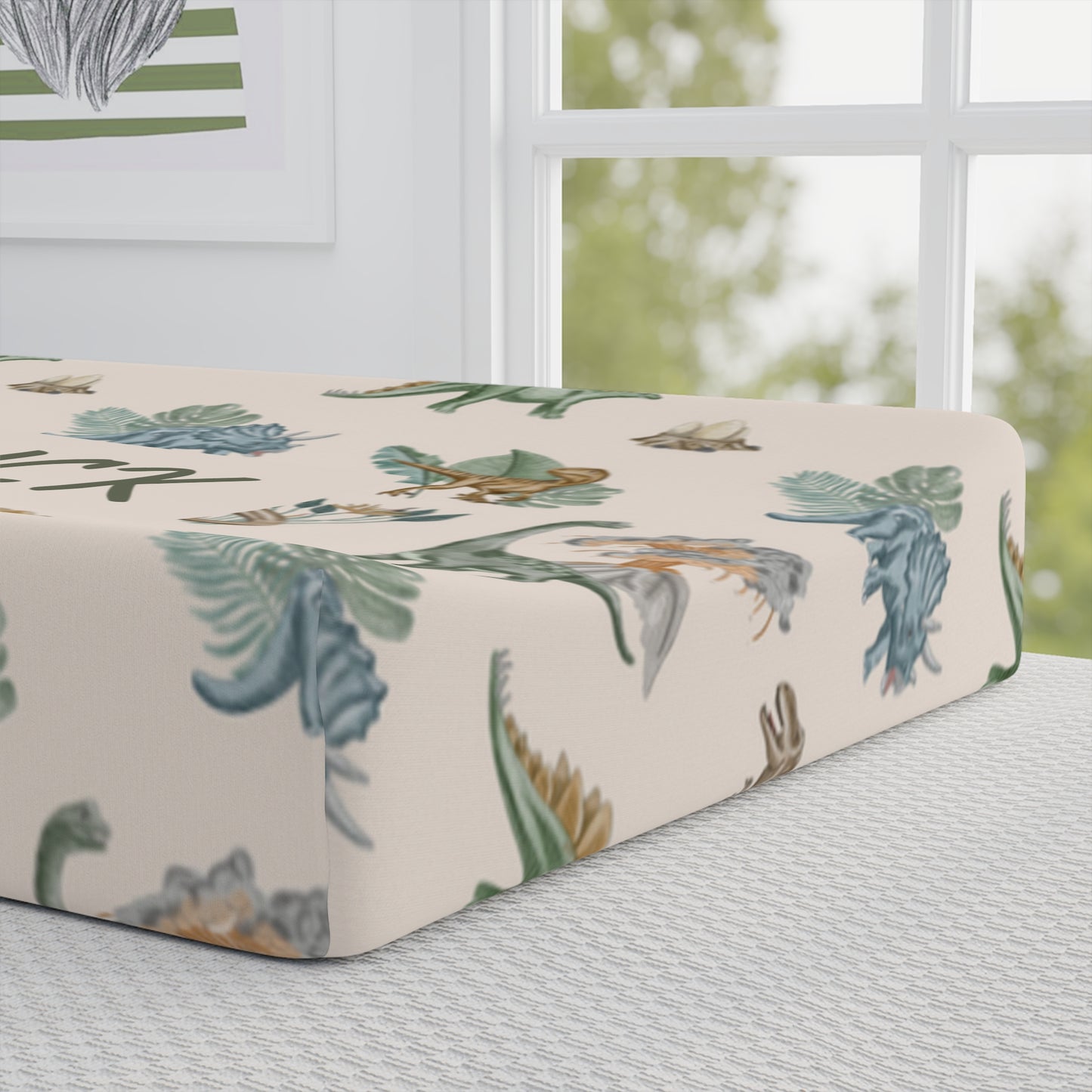 Lost World Changing Pad Cover (INCLUDE CUSTOM NAME & FONT OPTION IN NOTES AT CHECKOUT)