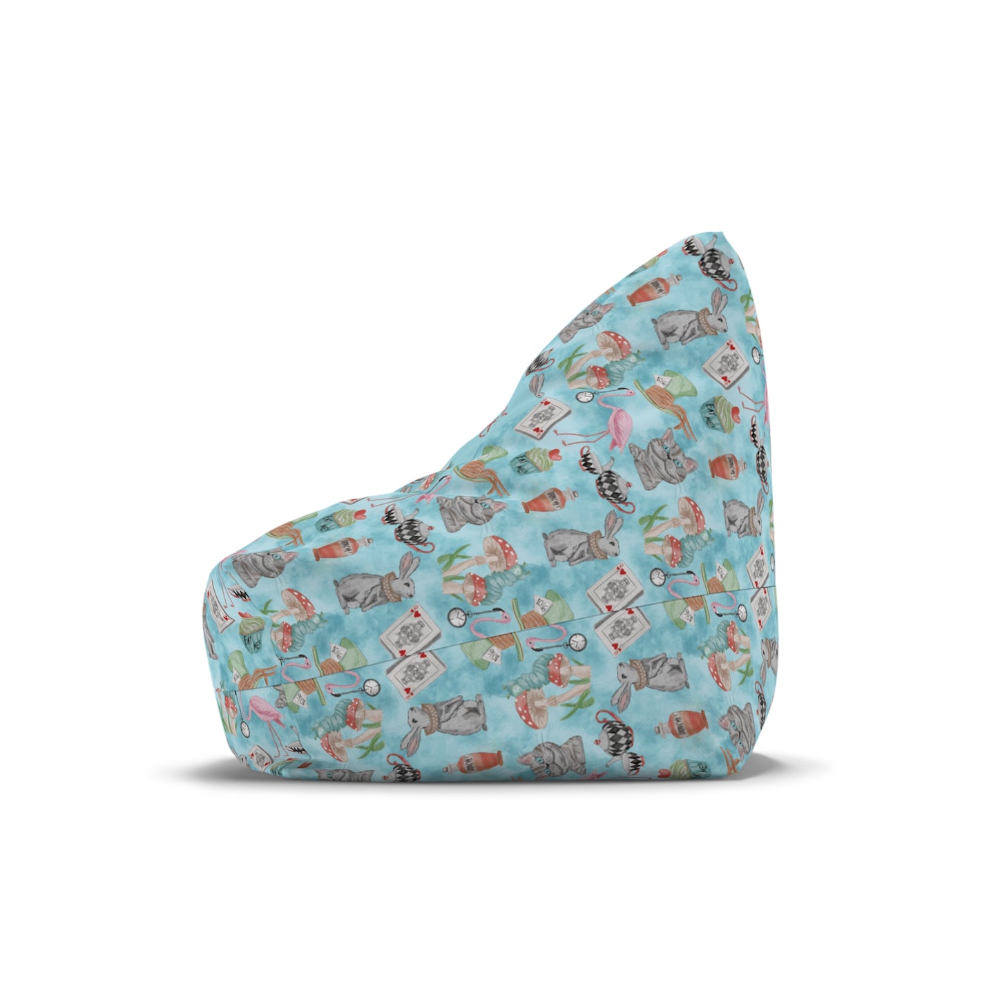 We’re All Mad Here Bean Bag Chair Cover (INCLUDE CUSTOM NAME & FONT OPTION IN NOTES AT CHECKOUT)