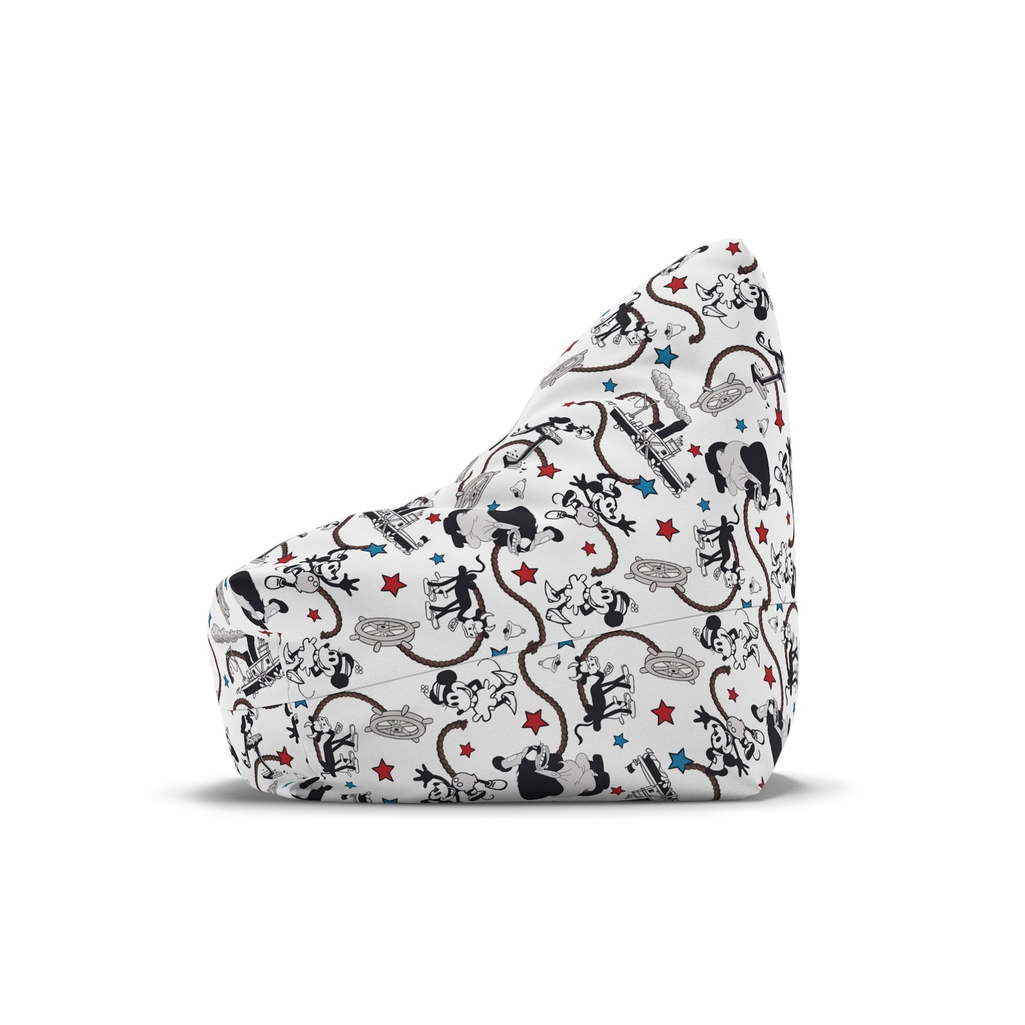 Steamboat Willie Bean Bag Chair Cover (INCLUDE CUSTOM NAME & FONT OPTION IN NOTES AT CHECKOUT)
