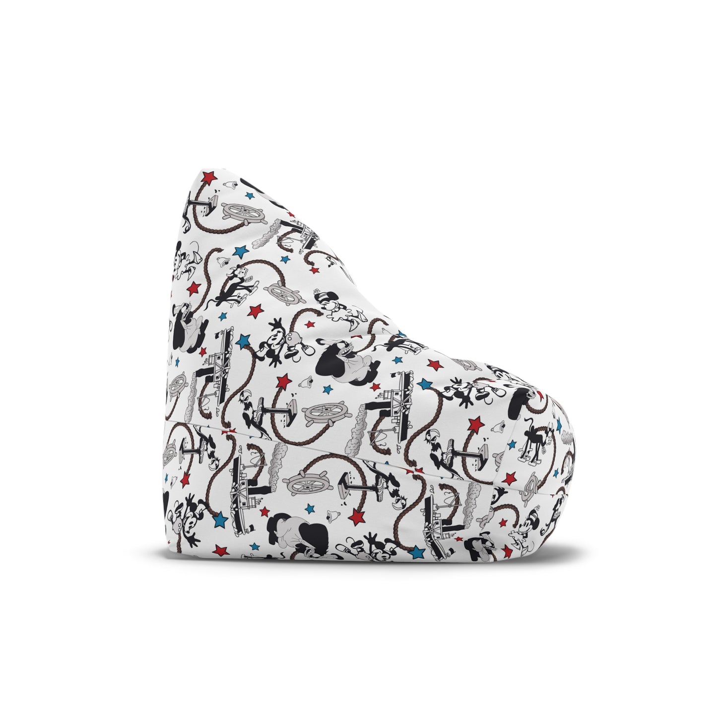 Steamboat Willie Bean Bag Chair Cover (INCLUDE CUSTOM NAME & FONT OPTION IN NOTES AT CHECKOUT)