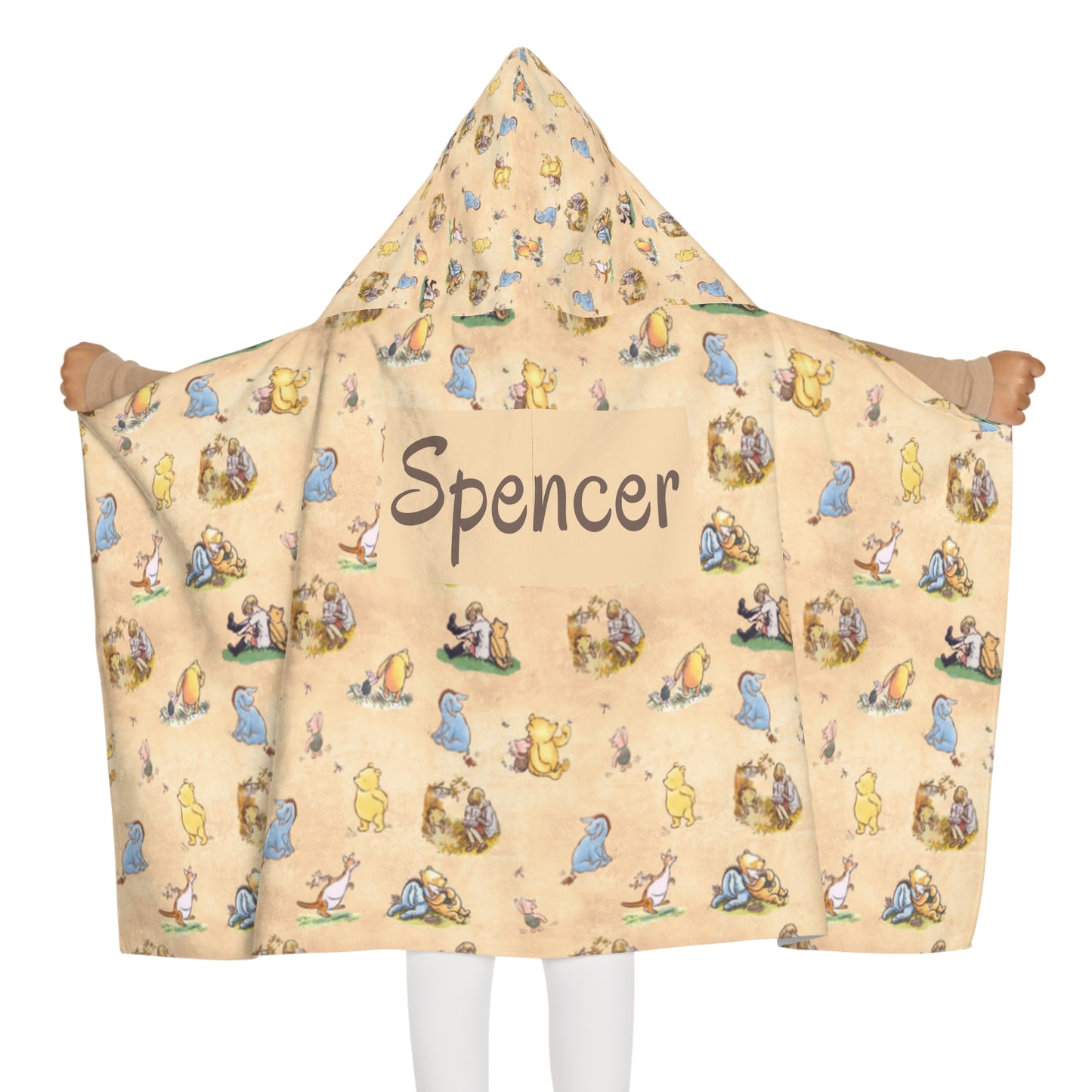 Beary Best Friends Youth Hooded Towel (INCLUDE CUSTOM NAME & FONT OPTION IN NOTES AT CHECKOUT)