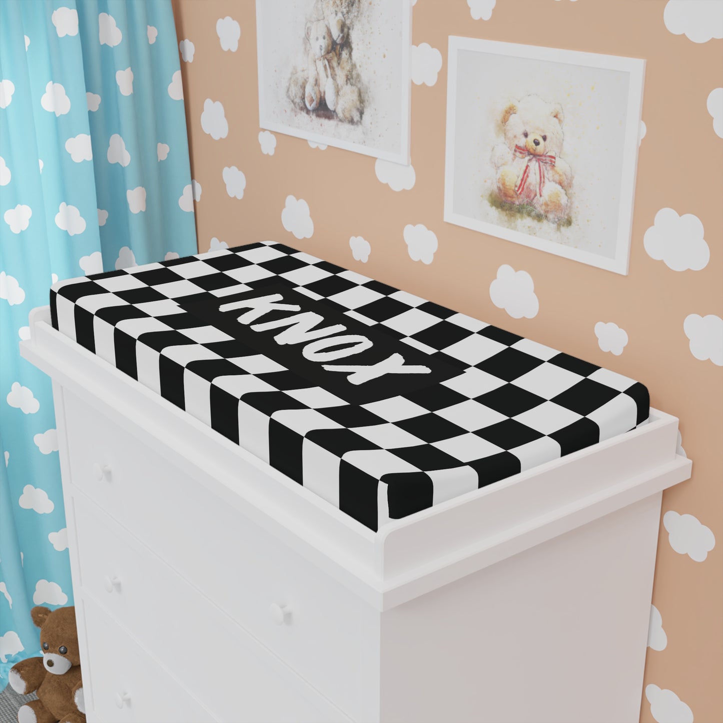 Checks Changing Pad Cover (INCLUDE CUSTOM NAME & FONT OPTION IN NOTES AT CHECKOUT)