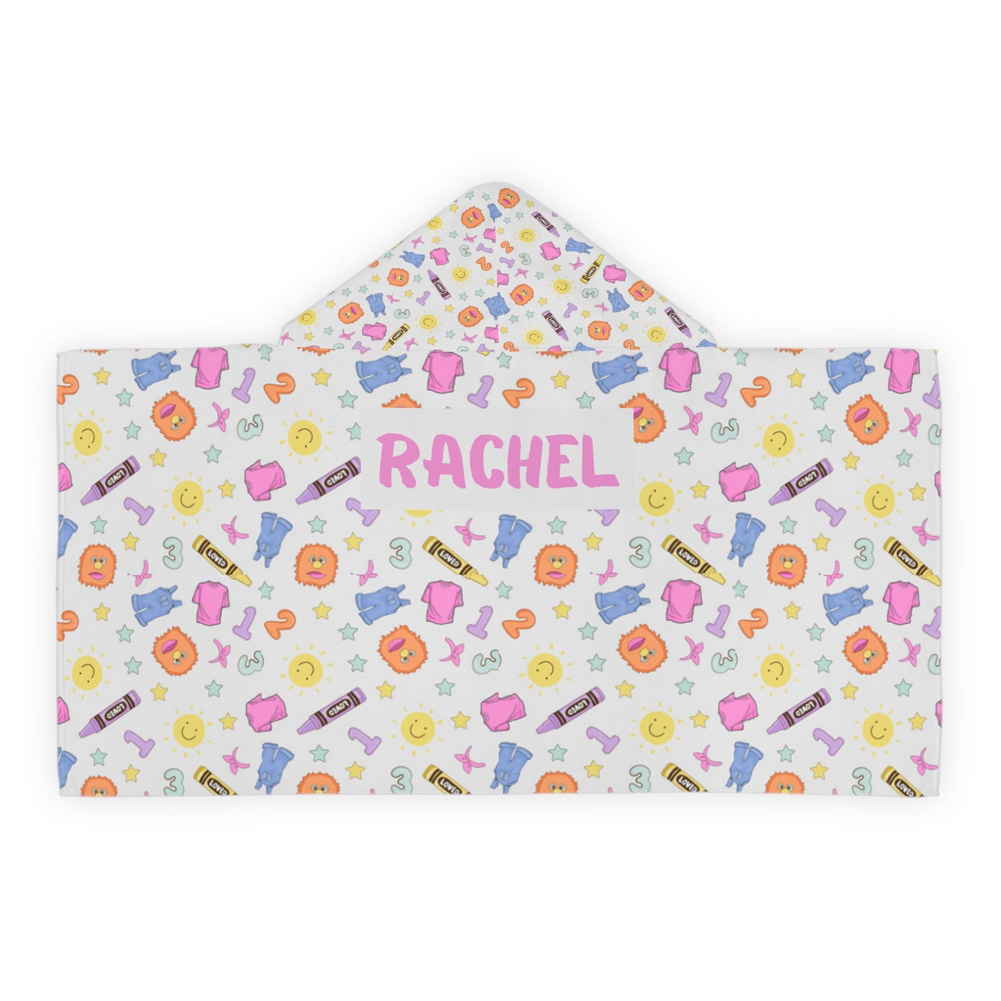 Can You Say Zip-py Youth Hooded Towel (INCLUDE CUSTOM NAME & TEXT OPTION IN NOTES AT CHECKOUT)