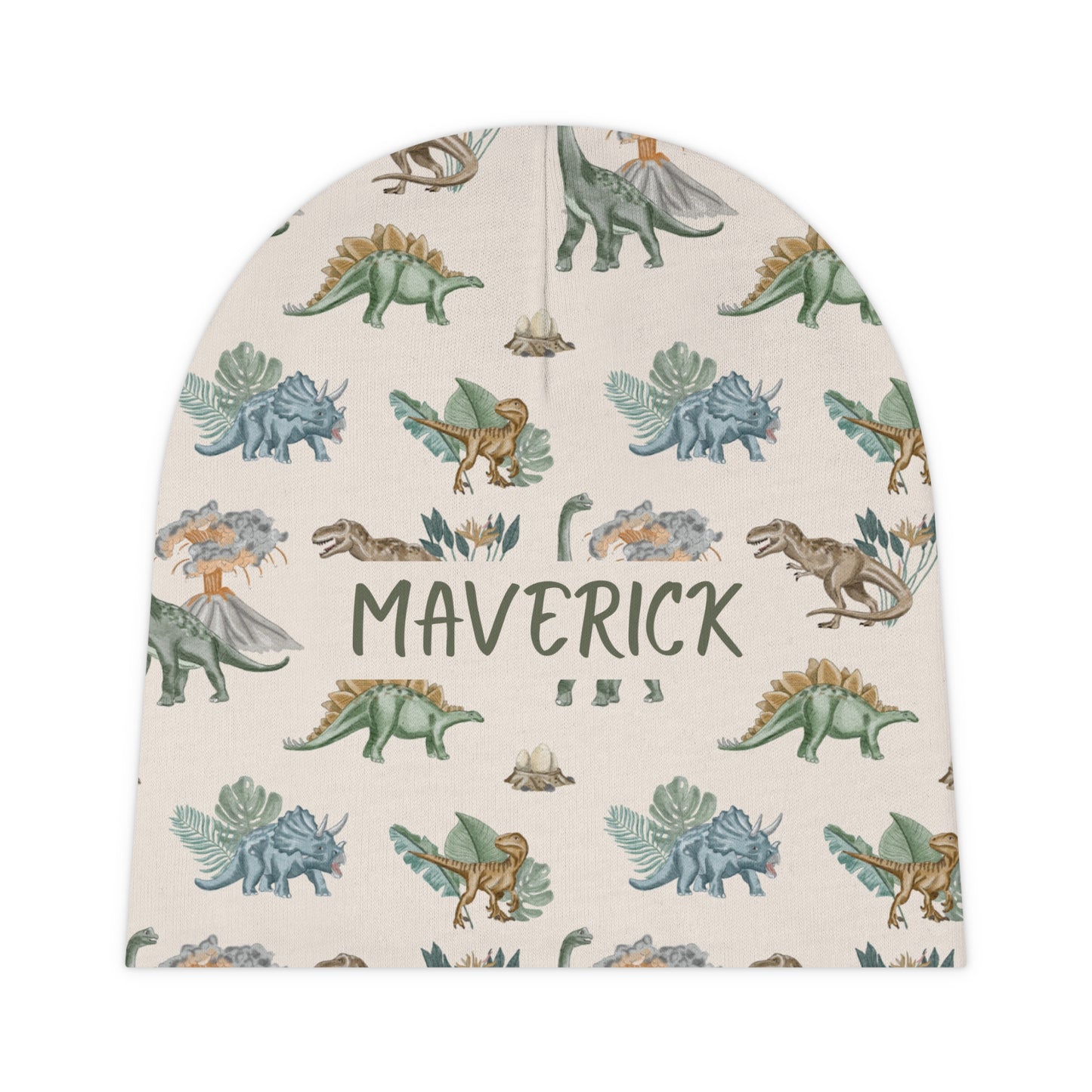 Lost World Baby Beanie (INCLUDE CUSTOM NAME & FONT OPTION IN NOTES AT CHECKOUT)