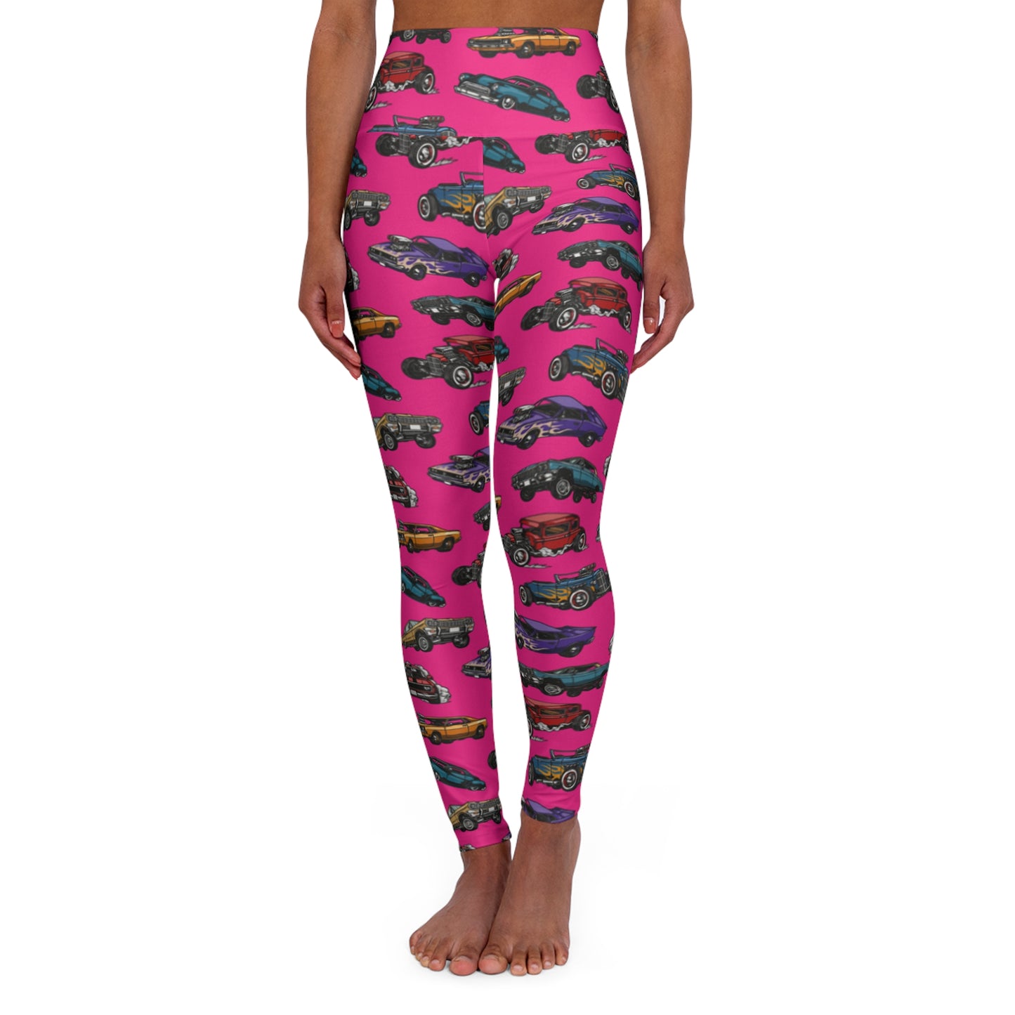 Hotrod Rose High Waisted Yoga Leggings