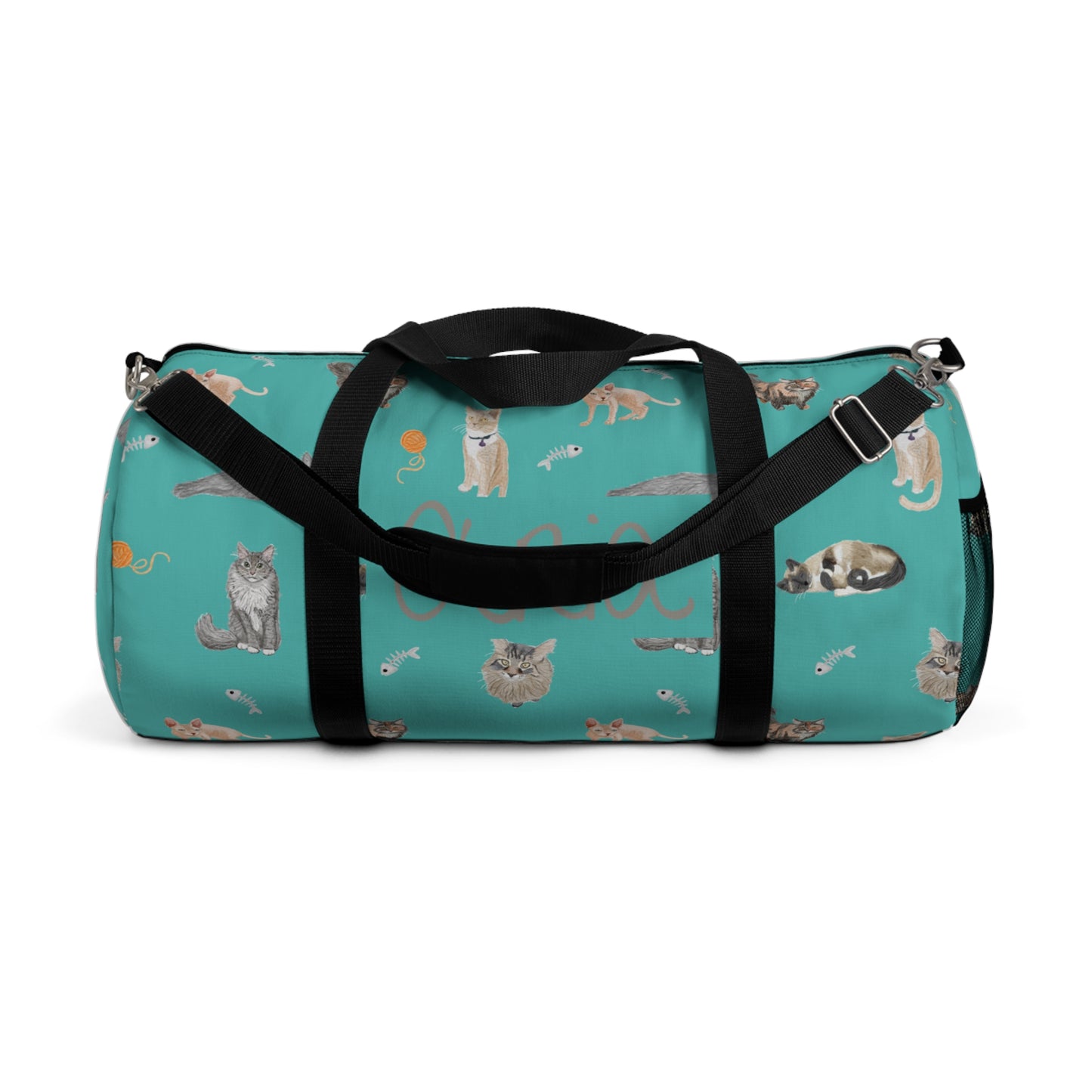 Purr-fectly Cozy Duffel Bag (INCLUDE CUSTOM NAME & FONT OPTION IN NOTES AT CHECKOUT)