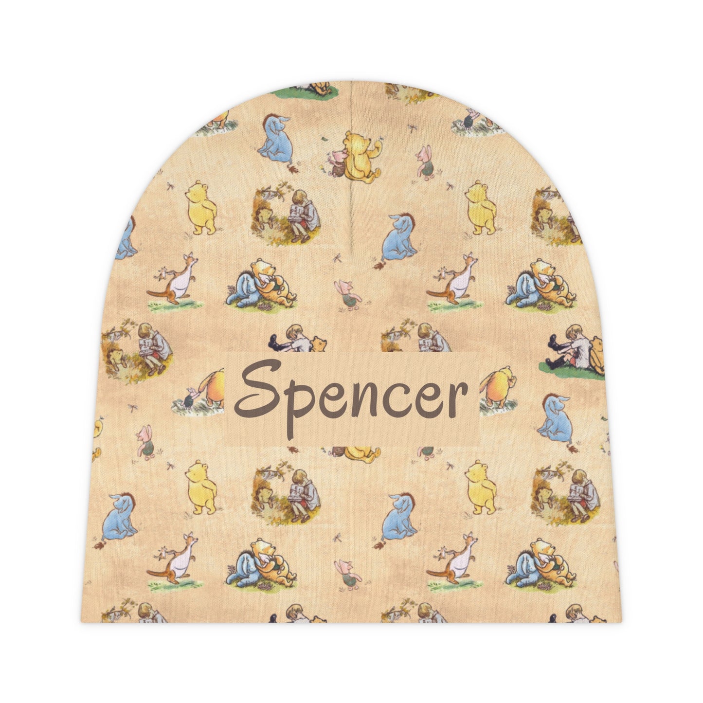 Beary Best Friends Baby Beanie (INCLUDE CUSTOM NAME & FONT OPTION IN NOTES AT CHECKOUT)