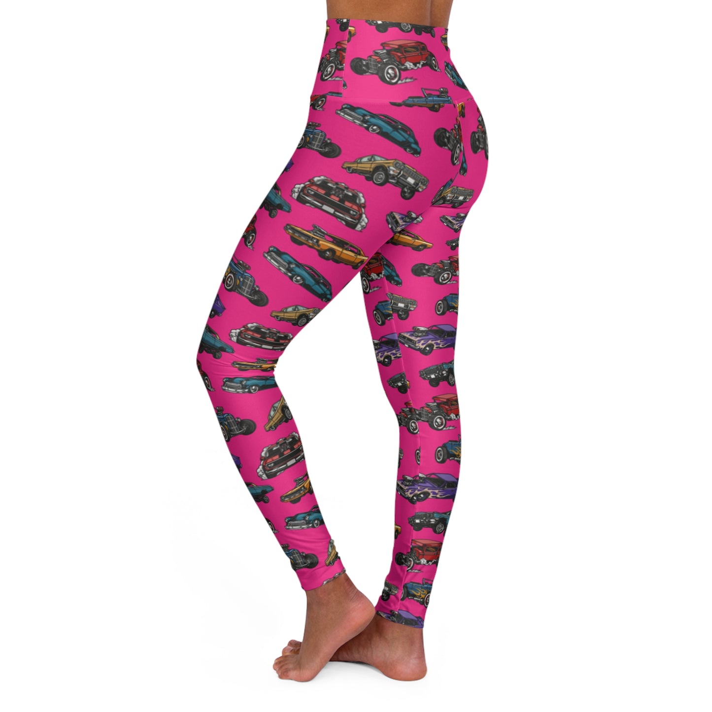 Hotrod Rose High Waisted Yoga Leggings