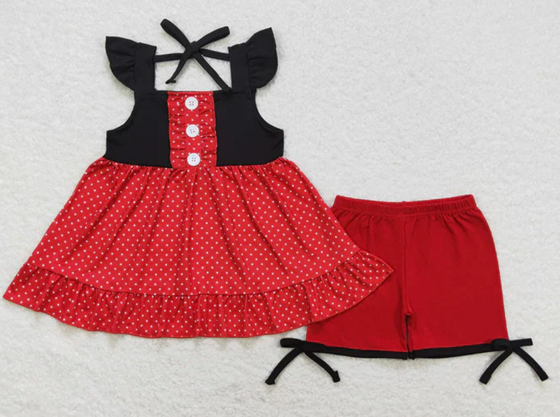 Princess Inspired Ruffle Tunic & Shorts Sets