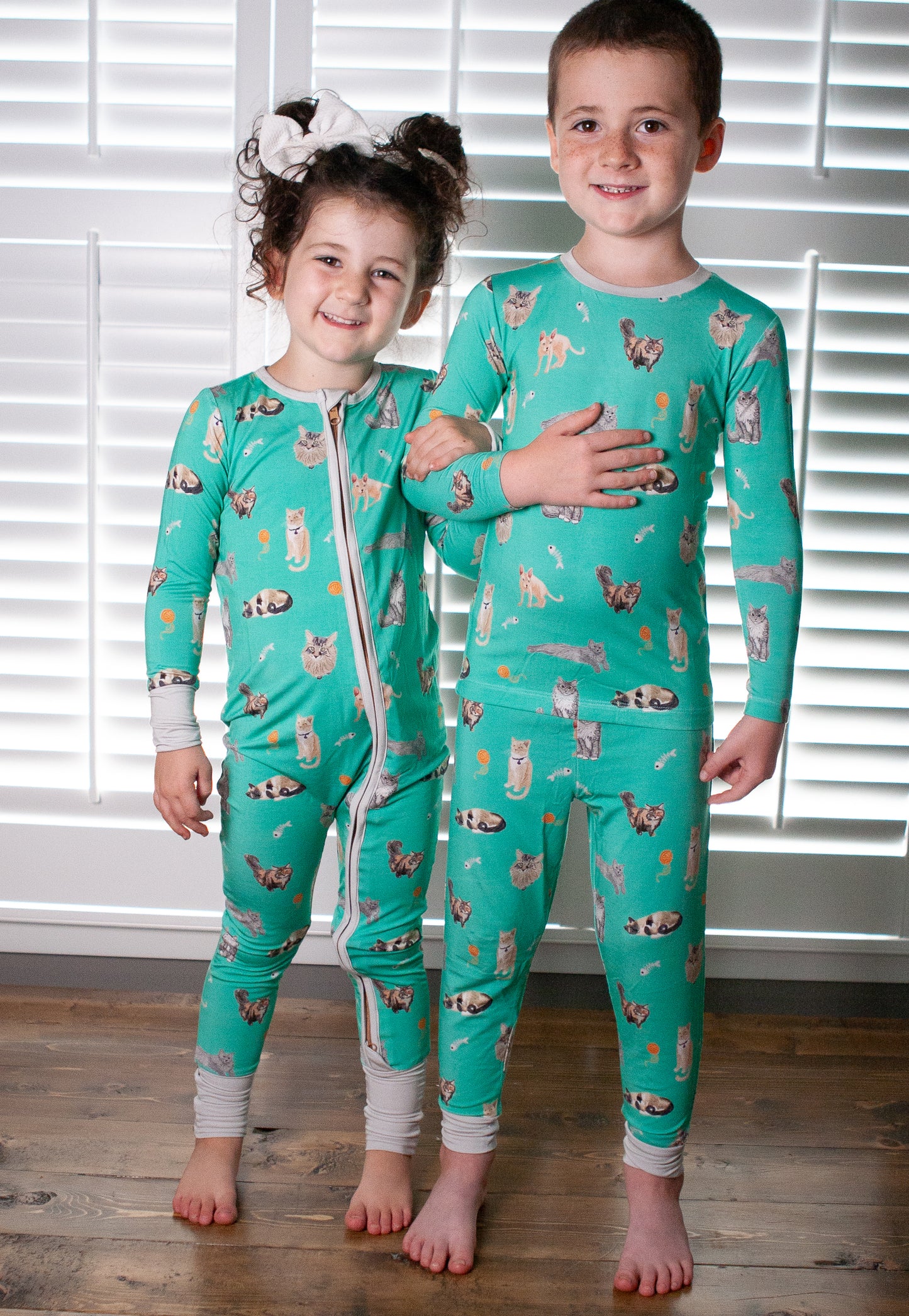 Purr-fectly Cozy Two-Piece Children's Pajamas