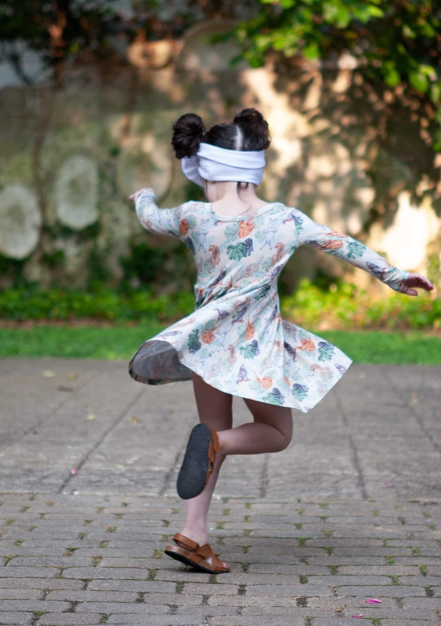 Bear Necessities Long Sleeve Twirl Dress