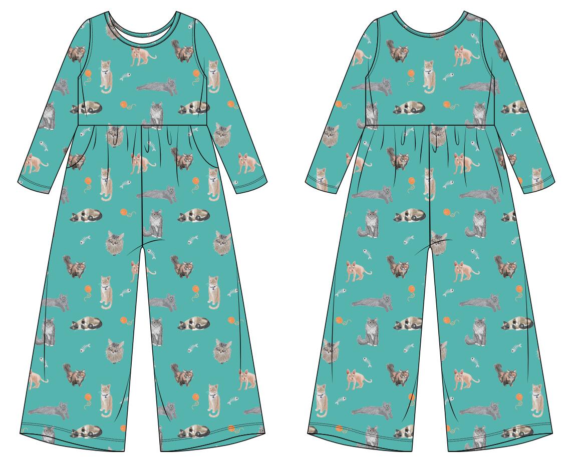 Purr-fectly Cozy Daywear Leggy Romper
