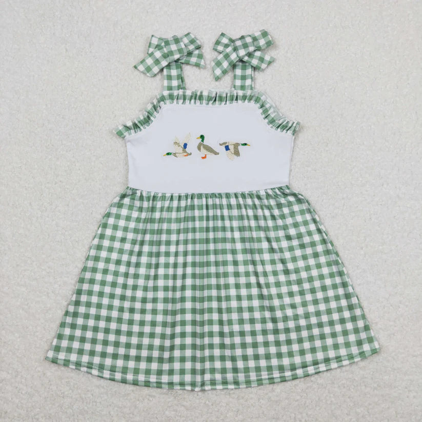 Green Gingham Duck Dress