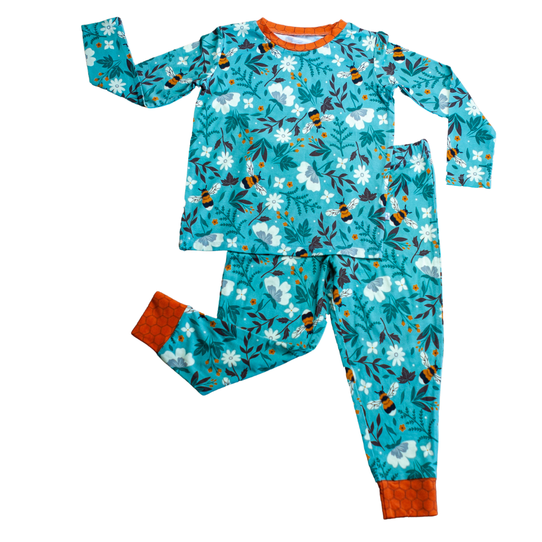 Buzzing Bees Two-Piece Pajamas Set