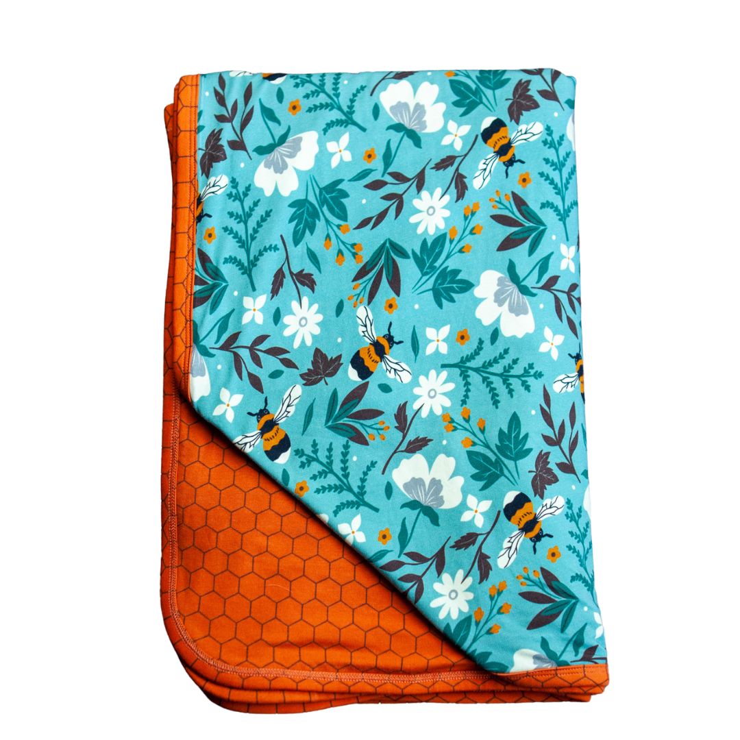 Buzzing Bees Double-Layer Blanket