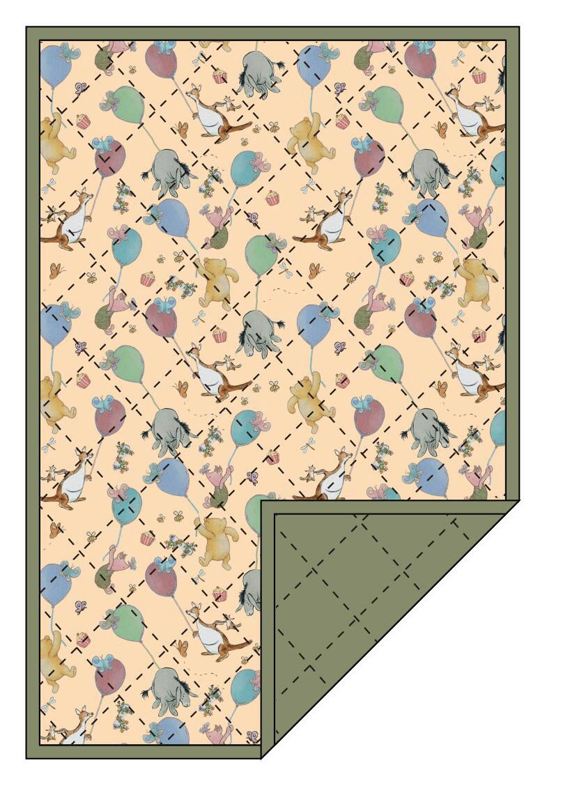 Beary Best Party (Classic Pooh) Quilted Blanket