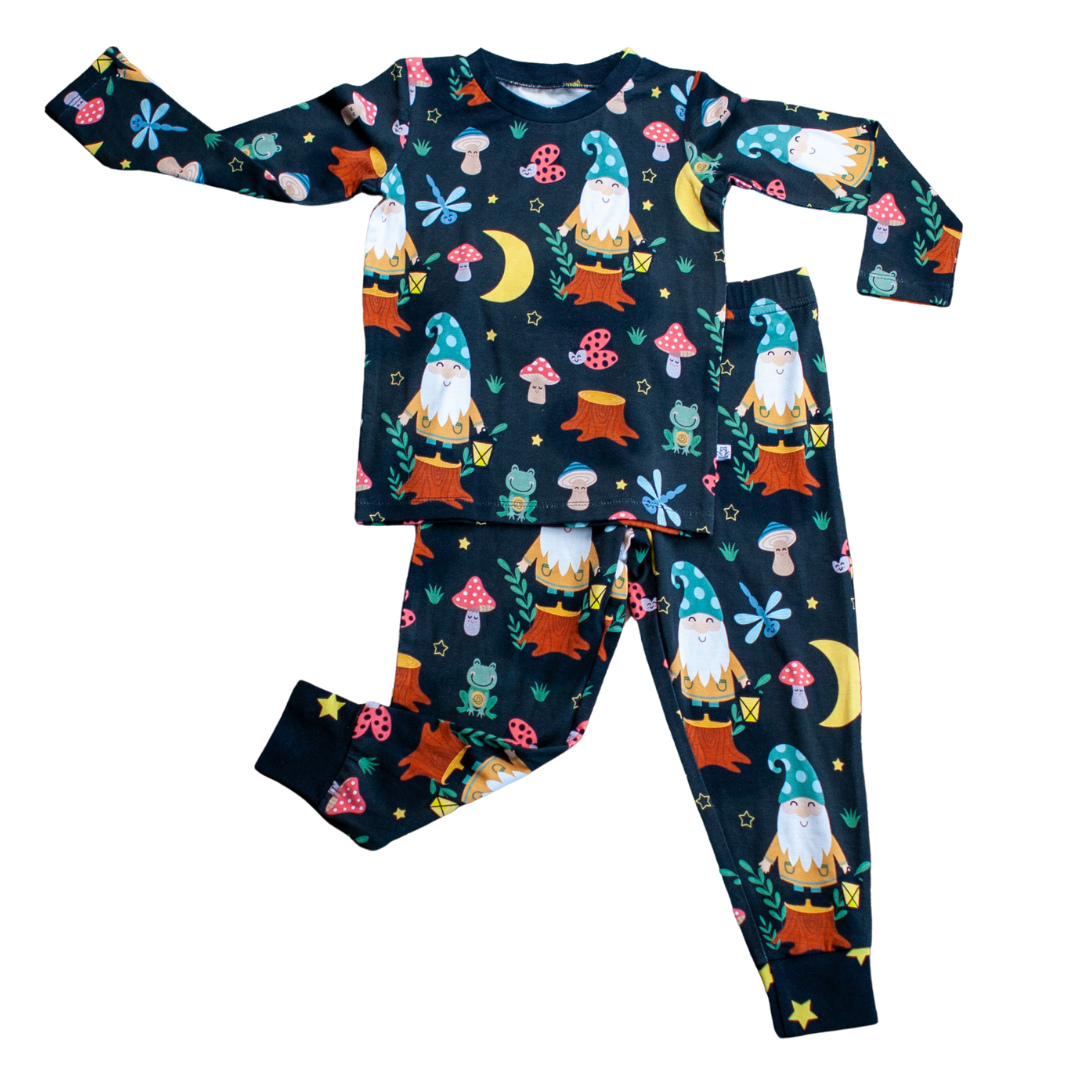 Gnomey Nights Two-Piece Pajamas Set