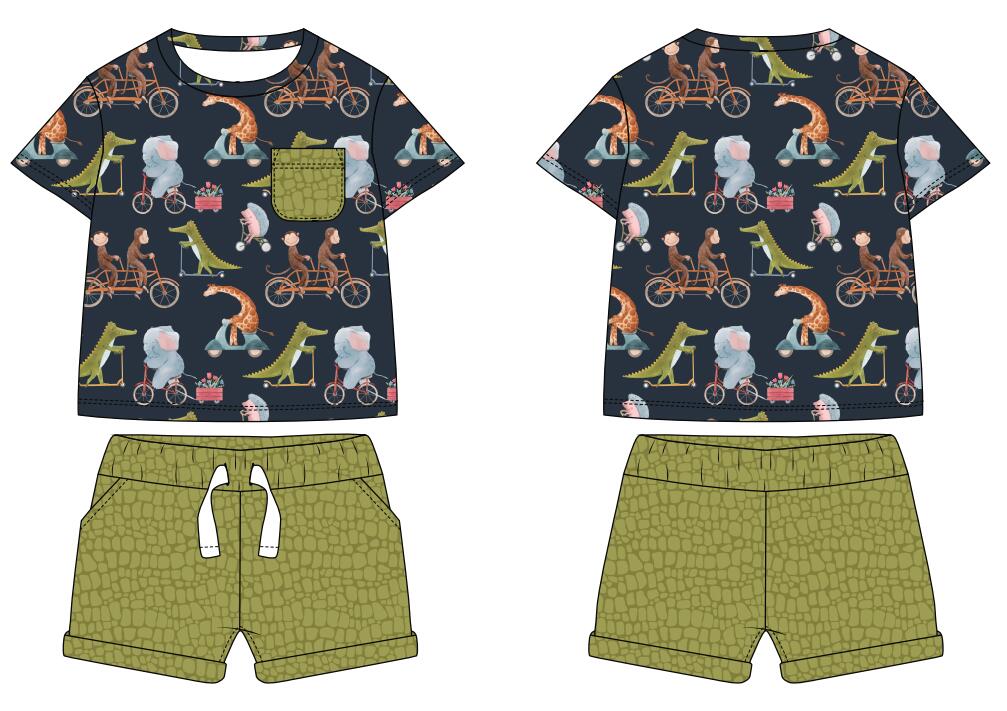 Wild Ride Daywear Short Set