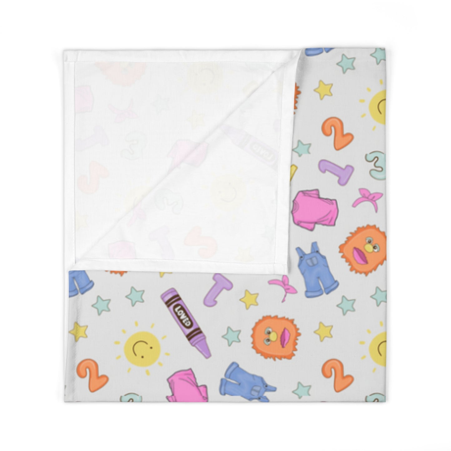 Can You Say Zip-py Swaddle Blanket (INCLUDE CUSTOM NAME & FONT OPTION IN NOTES AT CHECKOUT)