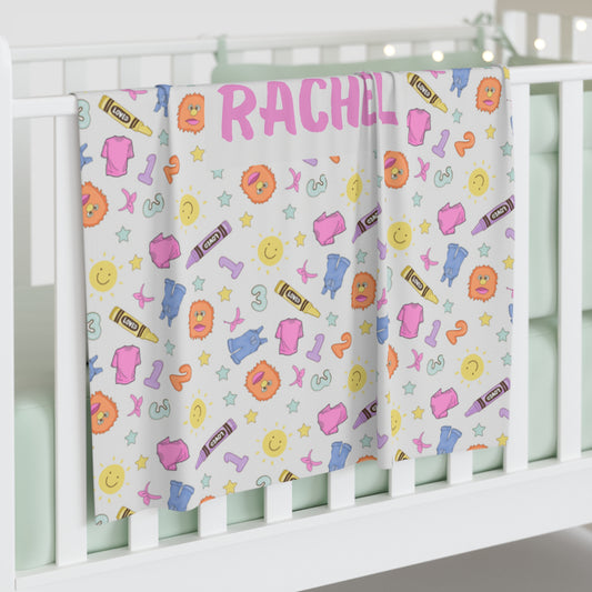 Can You Say Zip-py Swaddle Blanket (INCLUDE CUSTOM NAME & FONT OPTION IN NOTES AT CHECKOUT)