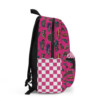 Hotrod Rose Backpack (INCLUDE CUSTOM NAME & FONT OPTION IN NOTES AT CHECKOUT)