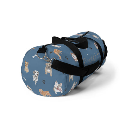 Dog-gone Comfy Duffel Bag (INCLUDE CUSTOM NAME & FONT OPTION IN NOTES AT CHECKOUT)