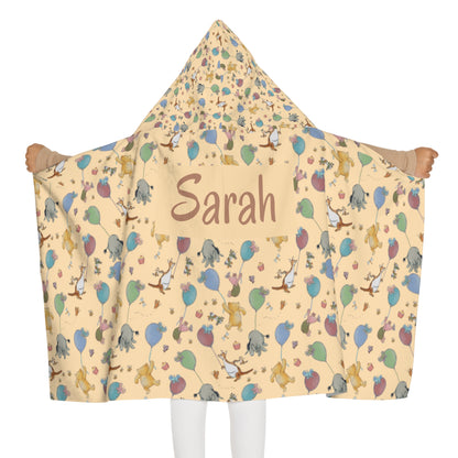 Beary Best Party Youth Hooded Towel (INCLUDE CUSTOM NAME & FONT OPTION IN NOTES AT CHECKOUT)