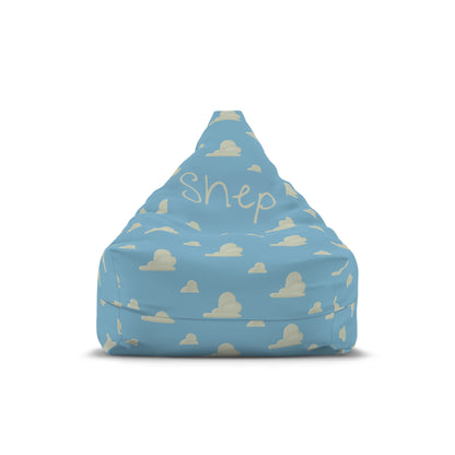 Clouds Bean Bag Chair Cover (INCLUDE CUSTOM NAME & FONT OPTION IN NOTES AT CHECKOUT)