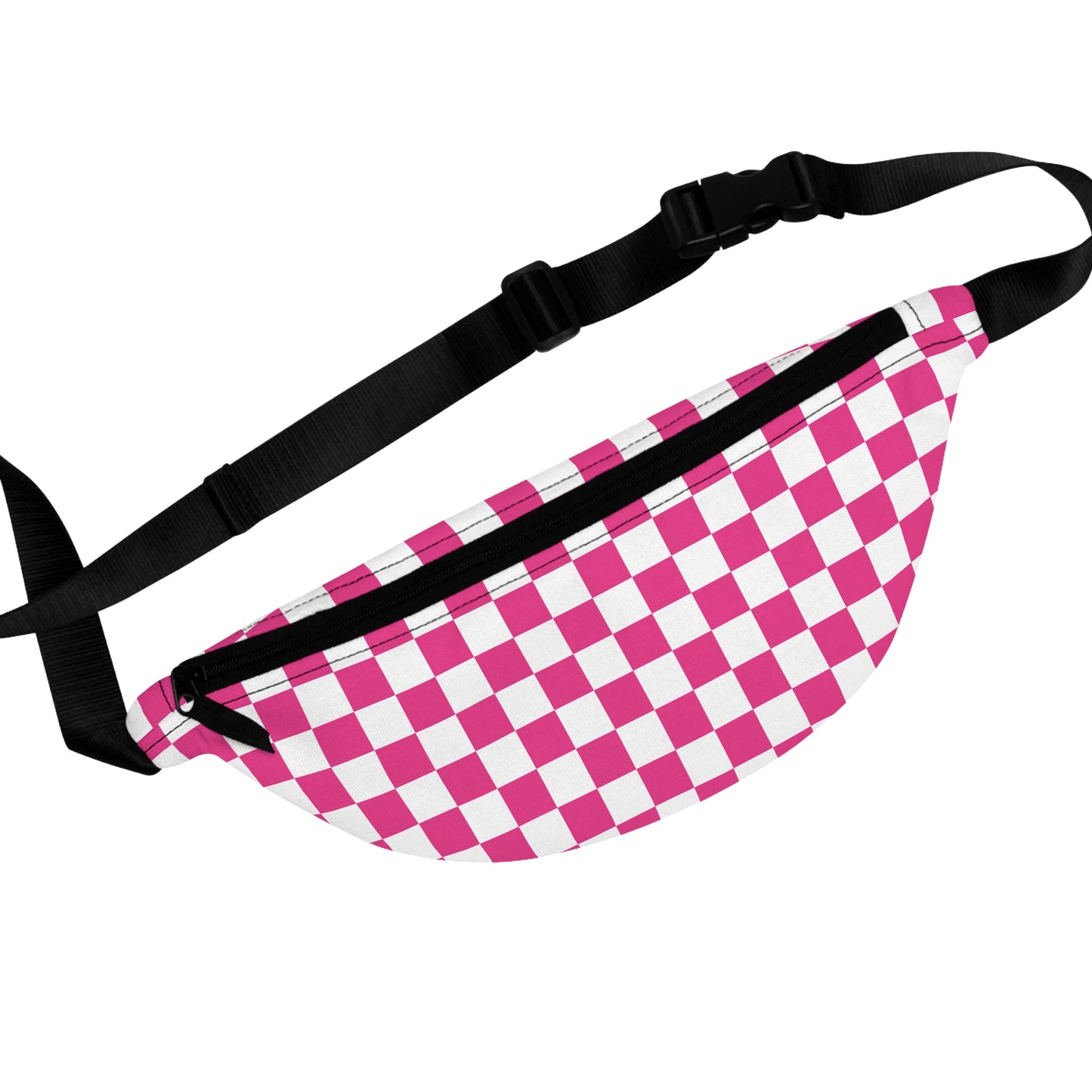 Pink Checks Fanny Pack