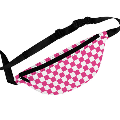 Pink Checks Fanny Pack