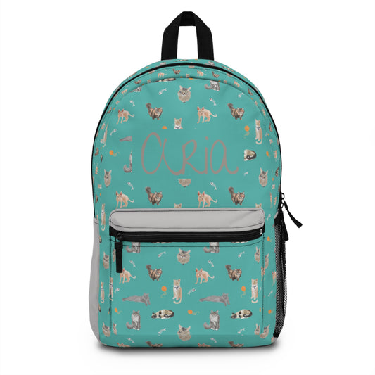 Purr-fectly Cozy Backpack (INCLUDE CUSTOM NAME & FONT OPTION IN NOTES AT CHECKOUT)