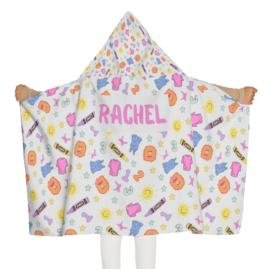 Can You Say Zip-py Youth Hooded Towel (INCLUDE CUSTOM NAME & TEXT OPTION IN NOTES AT CHECKOUT)