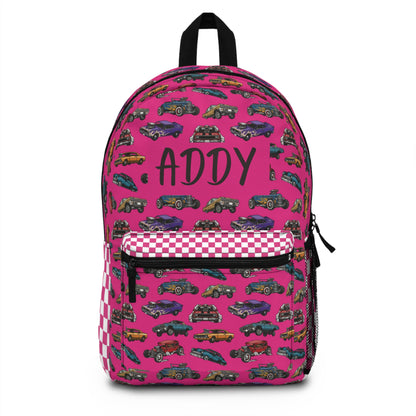 Hotrod Rose Backpack (INCLUDE CUSTOM NAME & FONT OPTION IN NOTES AT CHECKOUT)