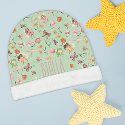 Whitton’s Fairy Garden Baby Beanie (INCLUDE CUSTOM NAME & FONT OPTION IN NOTES AT CHECKOUT)