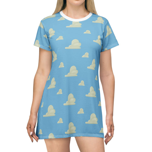 Clouds T-Shirt Dress