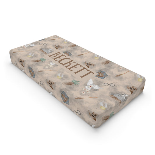 Yer A Wizard Changing Pad Cover (INCLUDE CUSTOM NAME & FONT OPTION IN NOTES AT CHECKOUT)