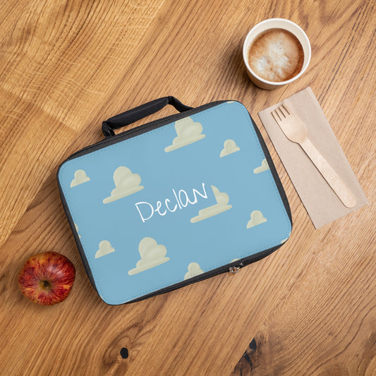 Clouds Lunch Bag (INCLUDE CUSTOM NAME & FONT OPTION IN NOTES AT CHECKOUT)