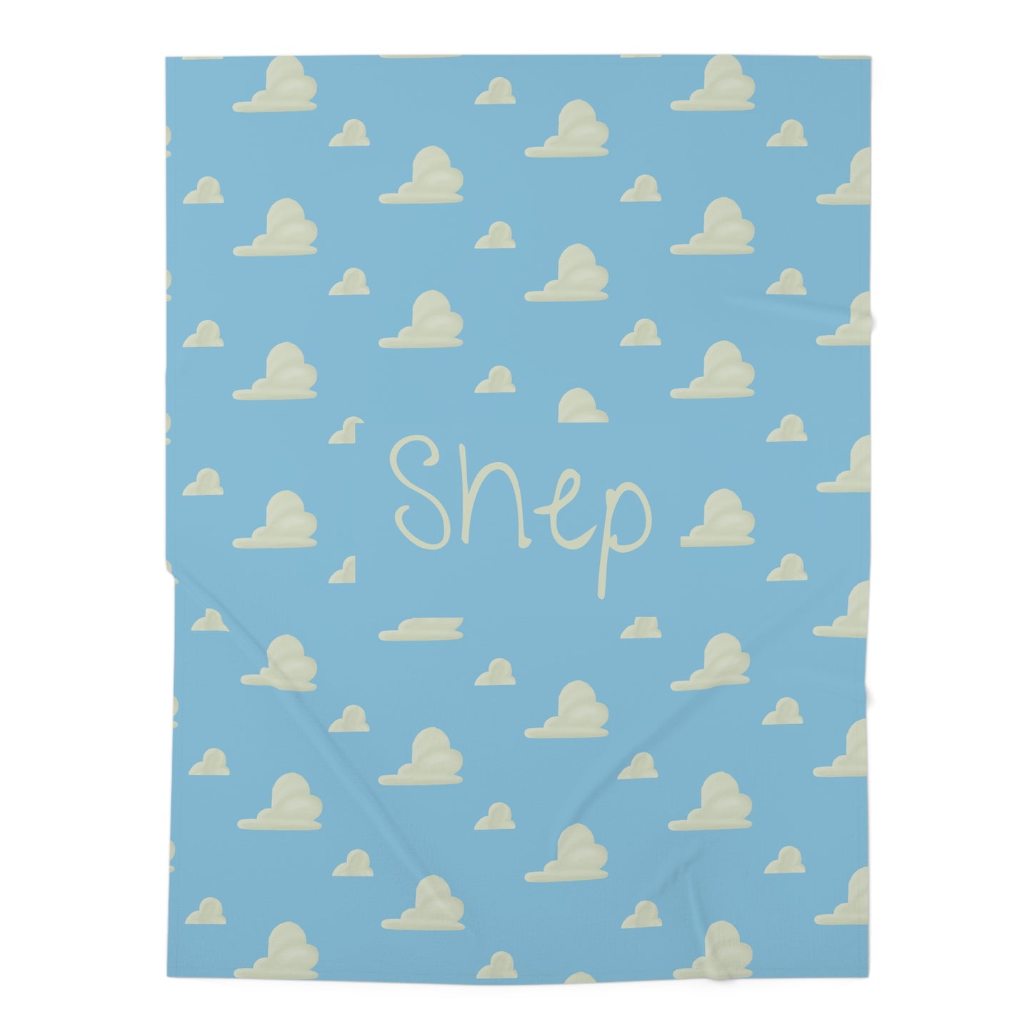 Clouds Swaddle Blanket (INCLUDE CUSTOM NAME & FONT OPTION IN NOTES AT CHECKOUT)